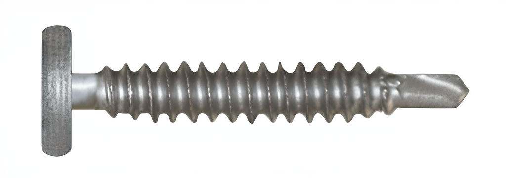#14-13 pancake-head self-drilling DP1 metal roofing screw with Tri-Seal washer