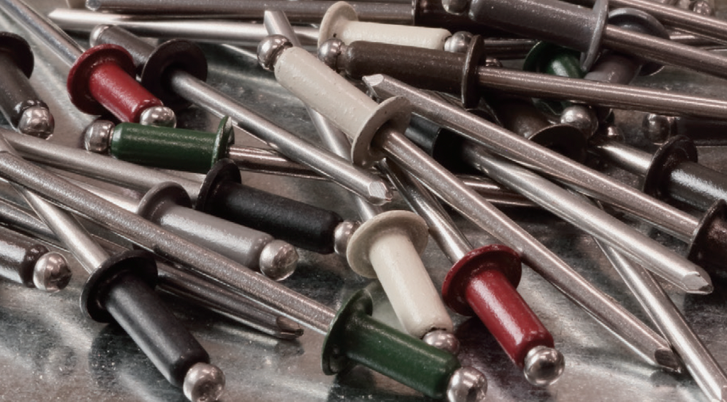 #43 stainless steel rivets for metal roofing in stock colors