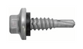 Blazer stitch screw for metal roofing panel side laps