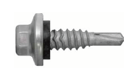 Blazer stitch screw for metal roofing panel side laps