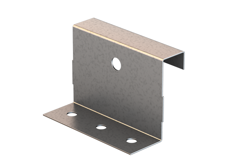 2" Mechanical Seam Fixed Clip - Stainless Steel