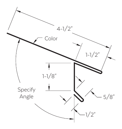 Drexel Metals drip edge trim installation diagram