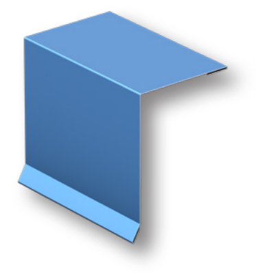 Drexel Metals gable trim profile drawing