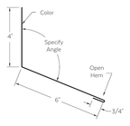 Drexel Metals headwall trim installation diagram