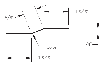 Drexel Metals offset cleat installation diagram