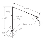 Drexel Metals peak trim installation diagram