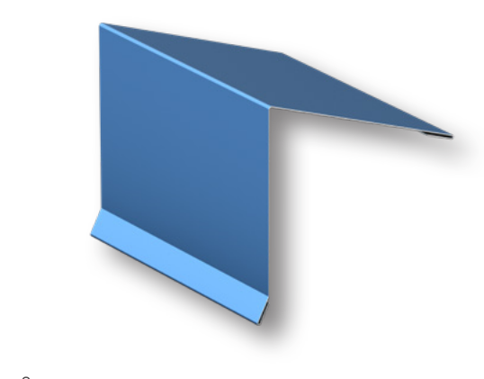 Drexel Metals peak trim profile drawing