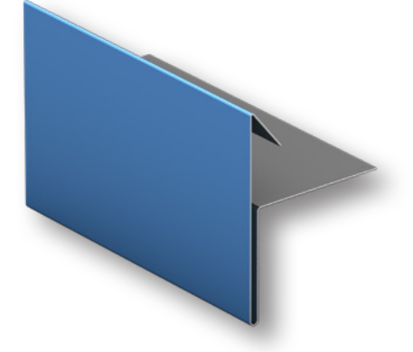 Drexel Metals pre-applied gable trim profile drawing
