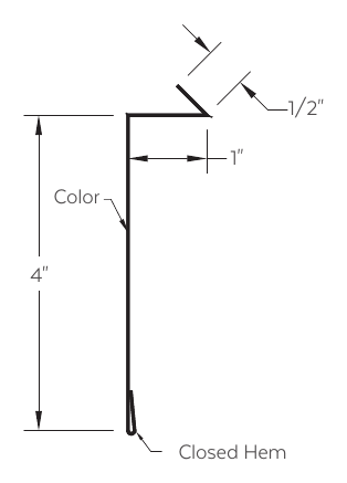 Drexel Metals reglet installation diagram