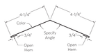 Drexel Metals ridge and hip trim installation diagram