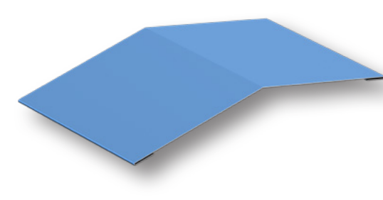 Drexel Metals ridge and hip trim profile drawing