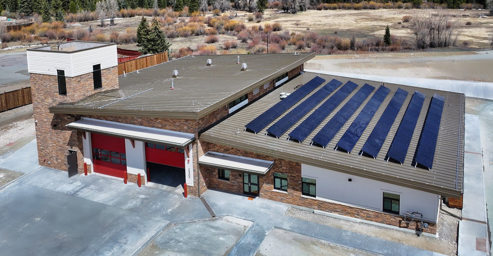 Standing seam roof — fire station