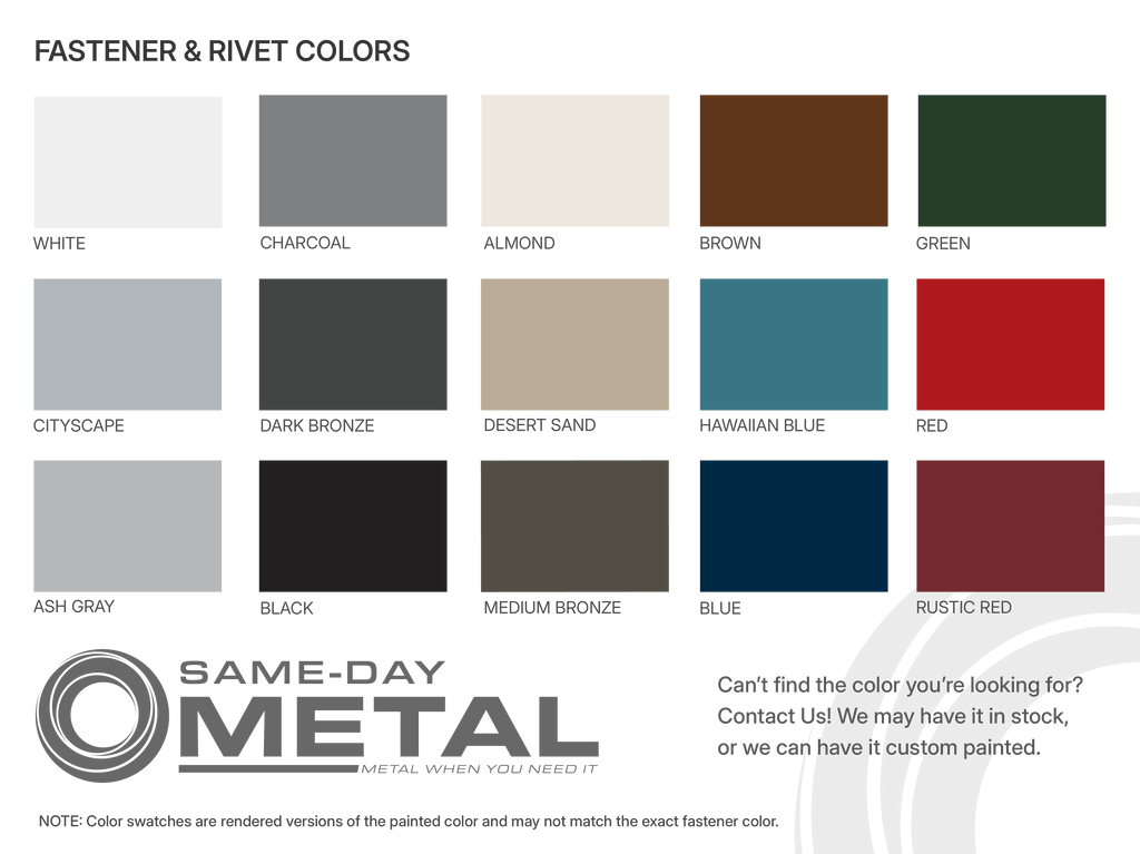 Stainless Steel Rivets #43 - Stock Colors (250/Bag)