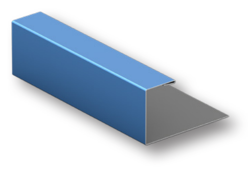 Drexel Metals soffit J trim profile drawing