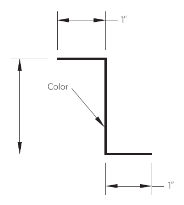 Drexel Metals zee trim installation diagram